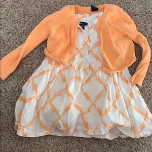 GAP kids dress and cardigan